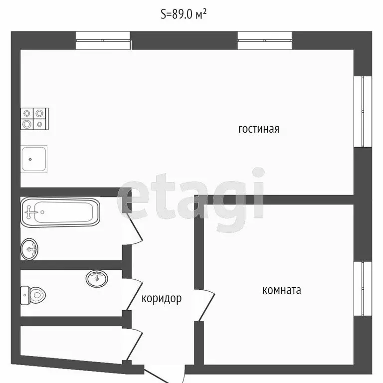 1-комнатная квартира: Сочи, Донская улица, 108Ак1 (50 м) - Фото 0