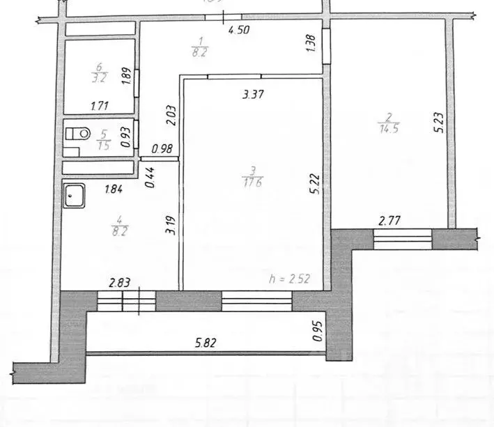 2-к кв. удмуртия, ижевск ул. михаила петрова, 33 (58.0 м) - Фото 1