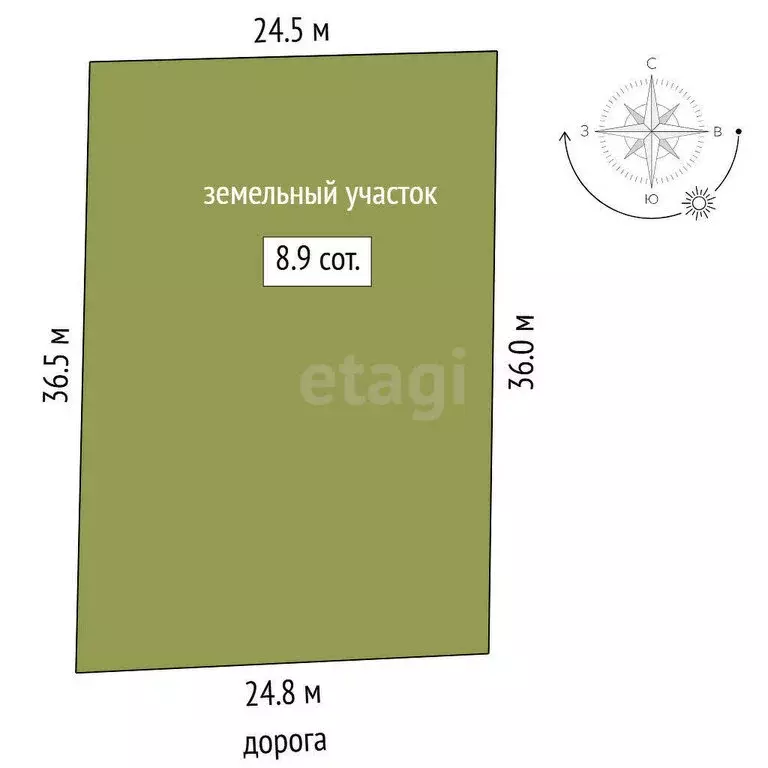 Участок в Тюменский муниципальный округ, СНТ Маяк, Вишнёвая улица ... - Фото 1