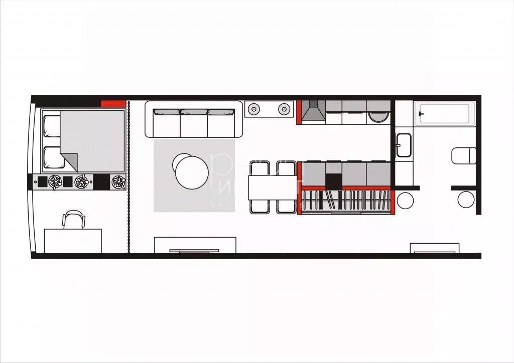 2-к кв. Краснодарский край, Сочи Целинная ул., 13А (41.6 м) - Фото 2