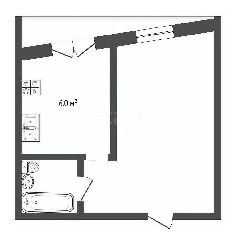 1-к кв. Ставропольский край, Кисловодск ул. Пушкина (33.4 м) - Фото 1