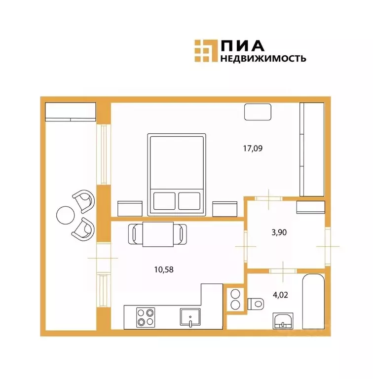 1-к кв. Ленинградская область, Всеволожский район, пос. Бугры бул. ... - Фото 2