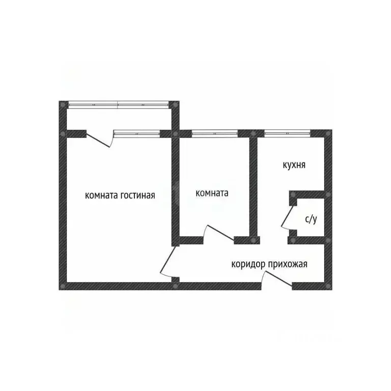 2-к кв. Краснодарский край, Краснодар ул. Ковалева, 18 (44.3 м) - Фото 2