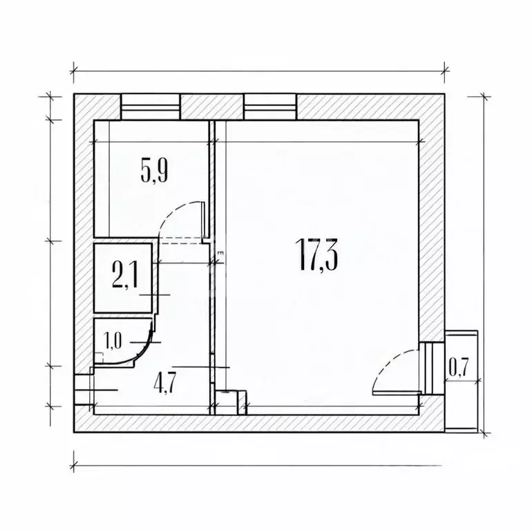 1-к кв. Московская область, Куровское Орехово-Зуевский городской ... - Фото 2