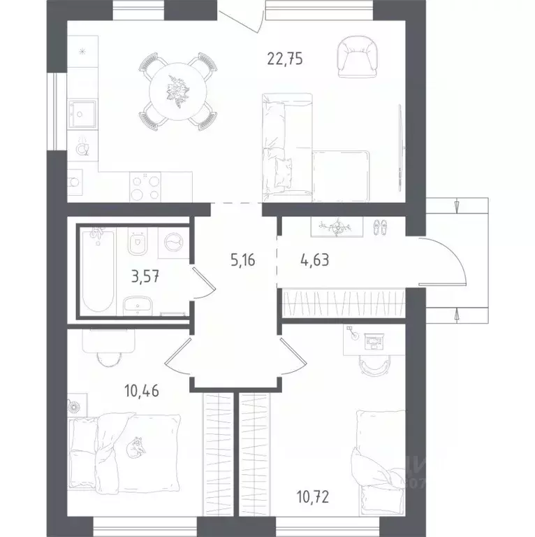 Дом в Московская область, Истра городской округ, Истра дом кп 1.1 (61 ... - Фото 1