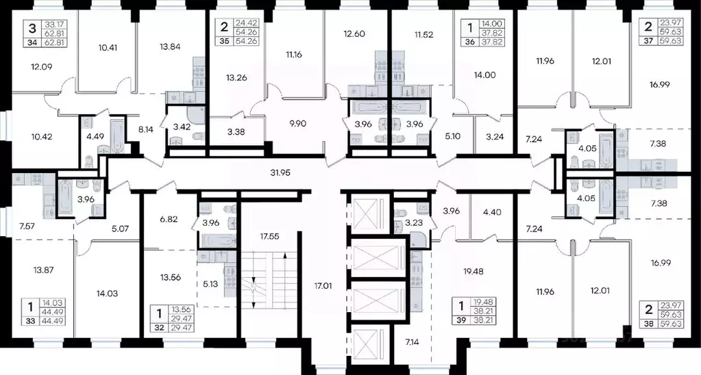 2-к кв. Приморский край, Владивосток ул. Тухачевского, 80 (59.63 м) - Фото 1