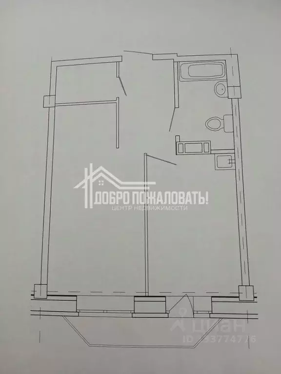 1-к кв. Хакасия, Абакан ул. Крылова, 46 (38.9 м) - Фото 2