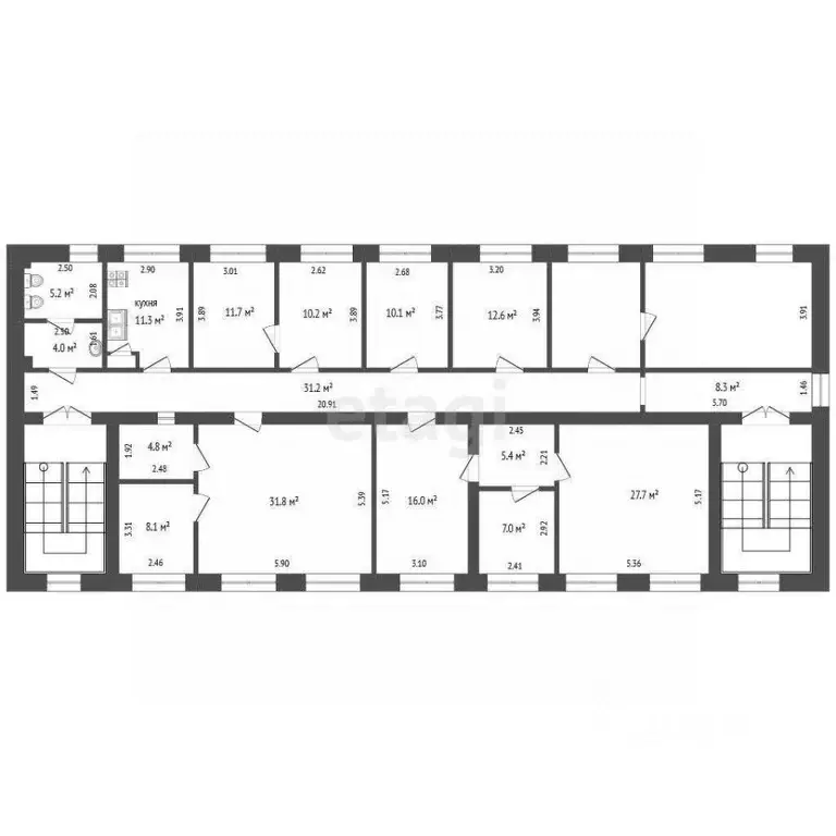 Офис в Тюменская область, Тюмень проезд Геологоразведчиков, 6в (243 м) - Фото 1