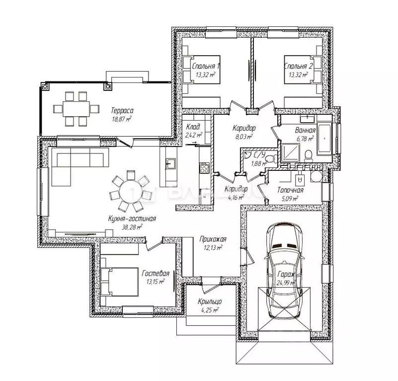 Дом в Воронежская область, Рамонский район, Новоживотинновское с/пос, ... - Фото 2