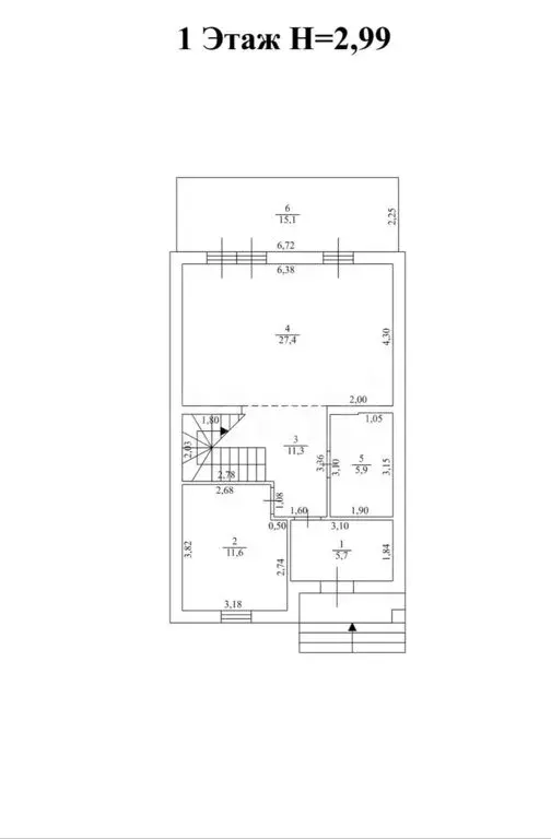 Дом в Заозерье, Ручейная улица (143.7 м) - Фото 2