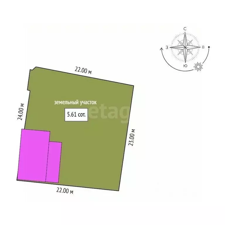 Участок в Амурская область, Благовещенск Больничная ул., 71/5 (5.61 ... - Фото 2