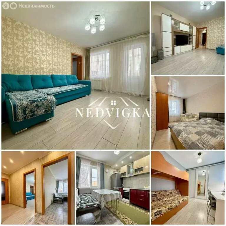 3-комнатная квартира: Мирный, улица 40 лет Октября, 34В (66.2 м) - Фото 1