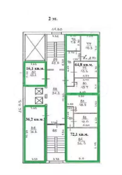 офис, 64.8 м - Фото 1