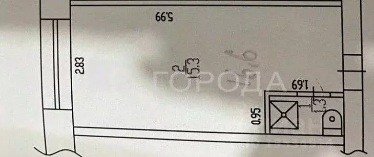 Студия Алтайский край, Барнаул ул. Эмилии Алексеевой, 72 (16.6 м) - Фото 2