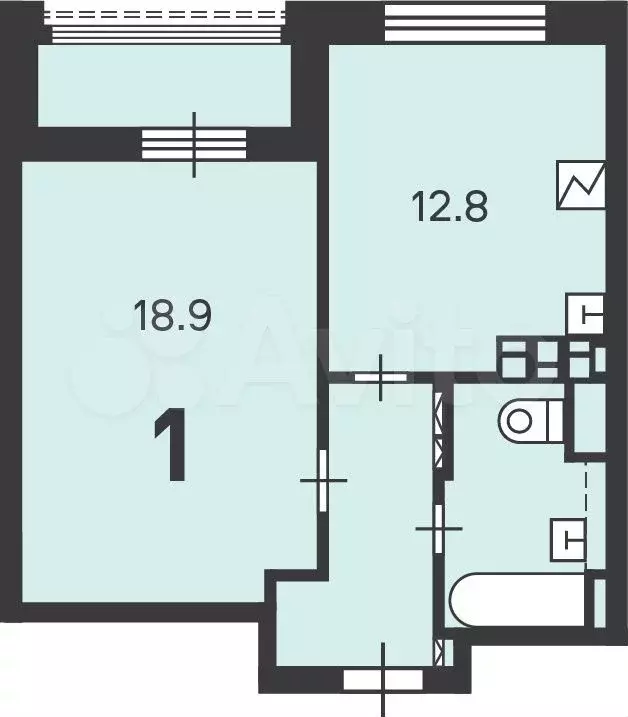 Аукцион: 1-к. квартира, 41,7 м, 9/14 эт. - Фото 0