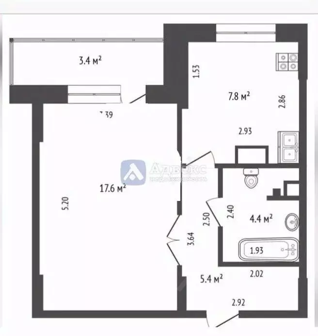 1-к кв. Тюменская область, Тюмень Магаданская ул., 13 (35.2 м) - Фото 1