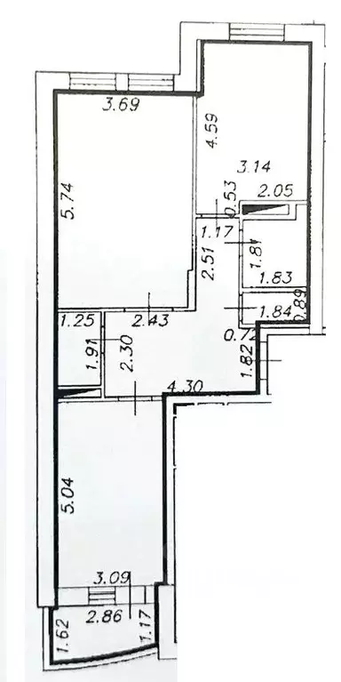 2-к кв. Тверская область, Тверь ул. Можайского, 83 (72.5 м) - Фото 2