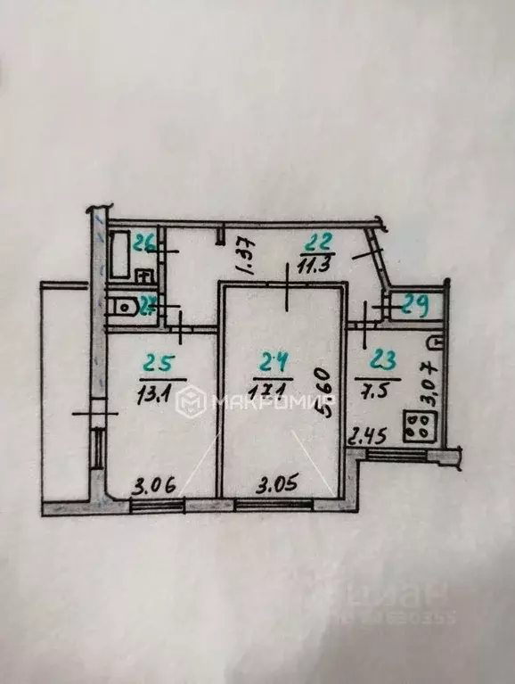 2-к кв. Орловская область, Орел наб. Дубровинского, 90 (53.1 м) - Фото 2