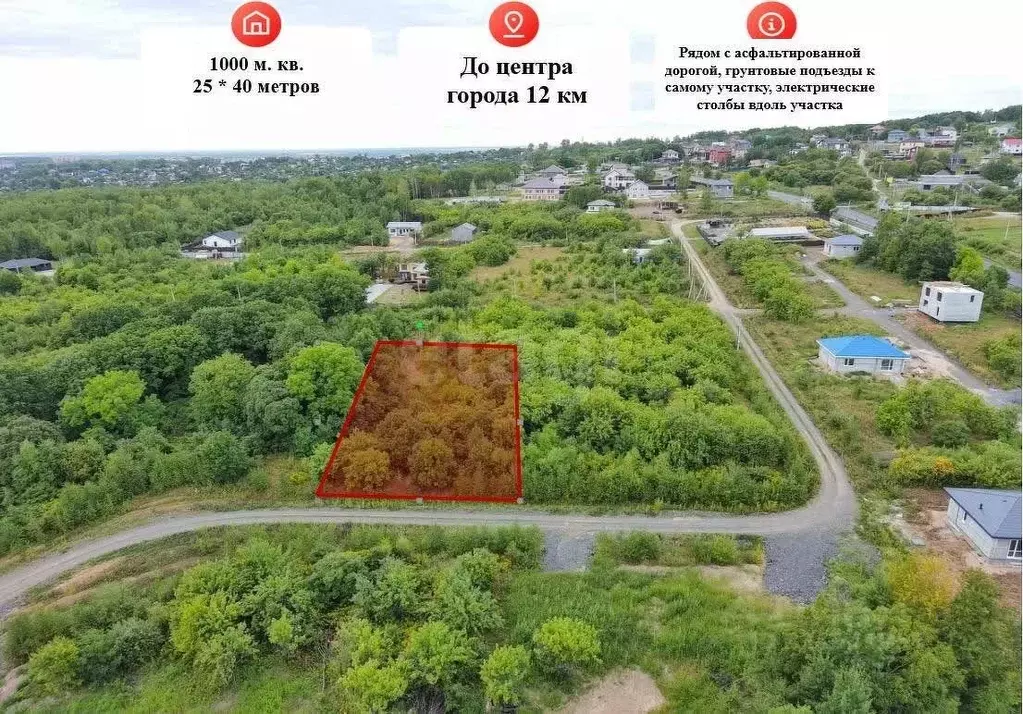 Участок в Хабаровский край, Хабаровский район, Мичуринское с/пос, с. ... - Фото 2