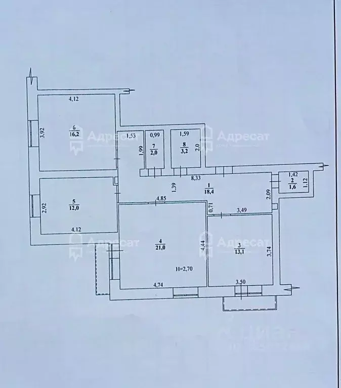 3-к кв. Волгоградская область, Волгоград ул. Бахтурова, 7 (87.5 м) - Фото 0
