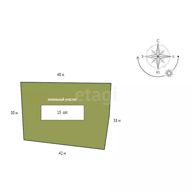 Участок в село Репное, Надежная улица (15 м) - Фото 1