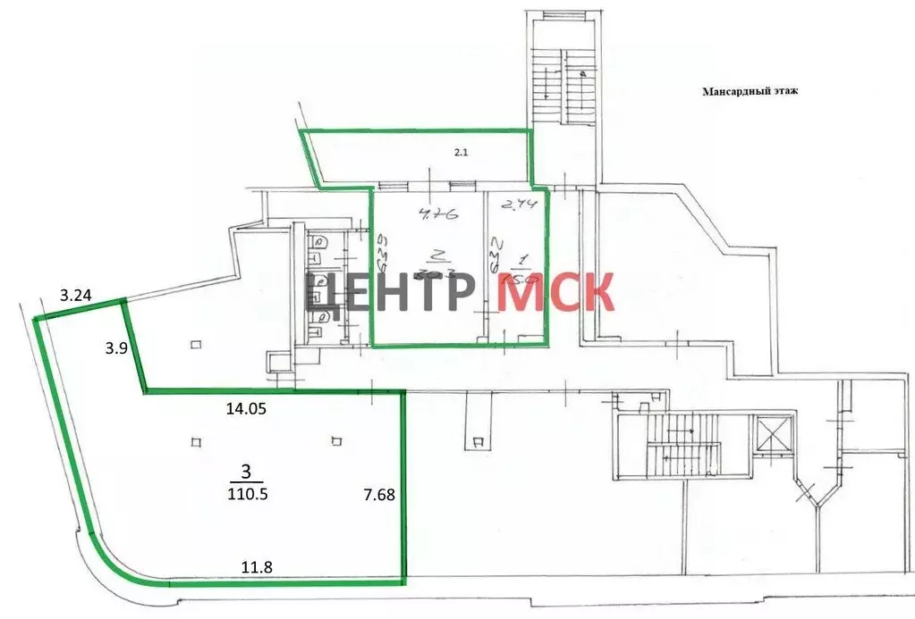 Офис в Москва Старая Басманная ул., 38/2С1 (162 м) - Фото 1