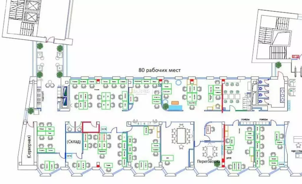 Офис (455 м) - Фото 2