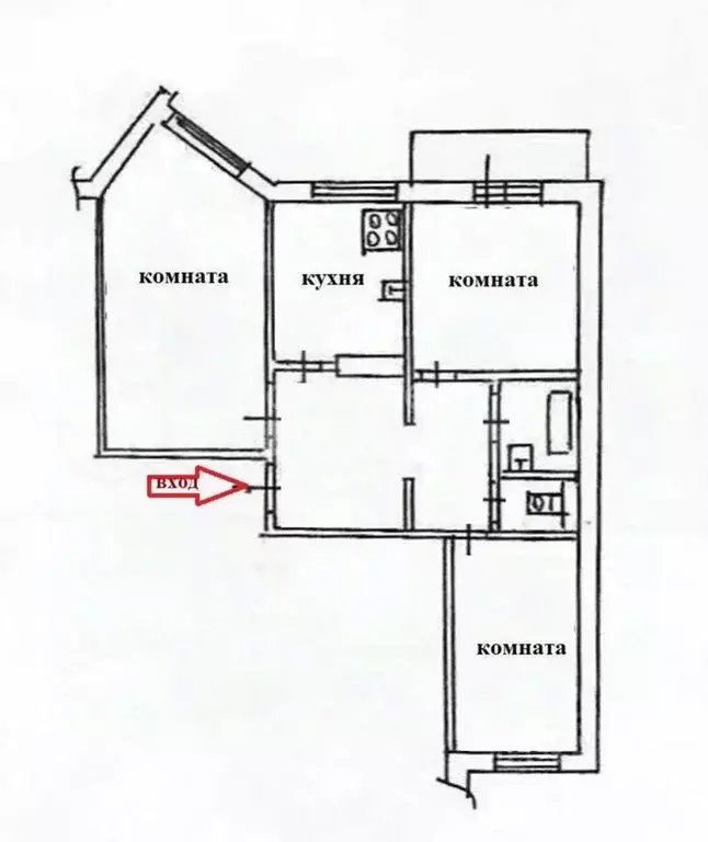 3-к кв. Липецкая область, Липецк Студенческий Городок мкр, проезд ... - Фото 2