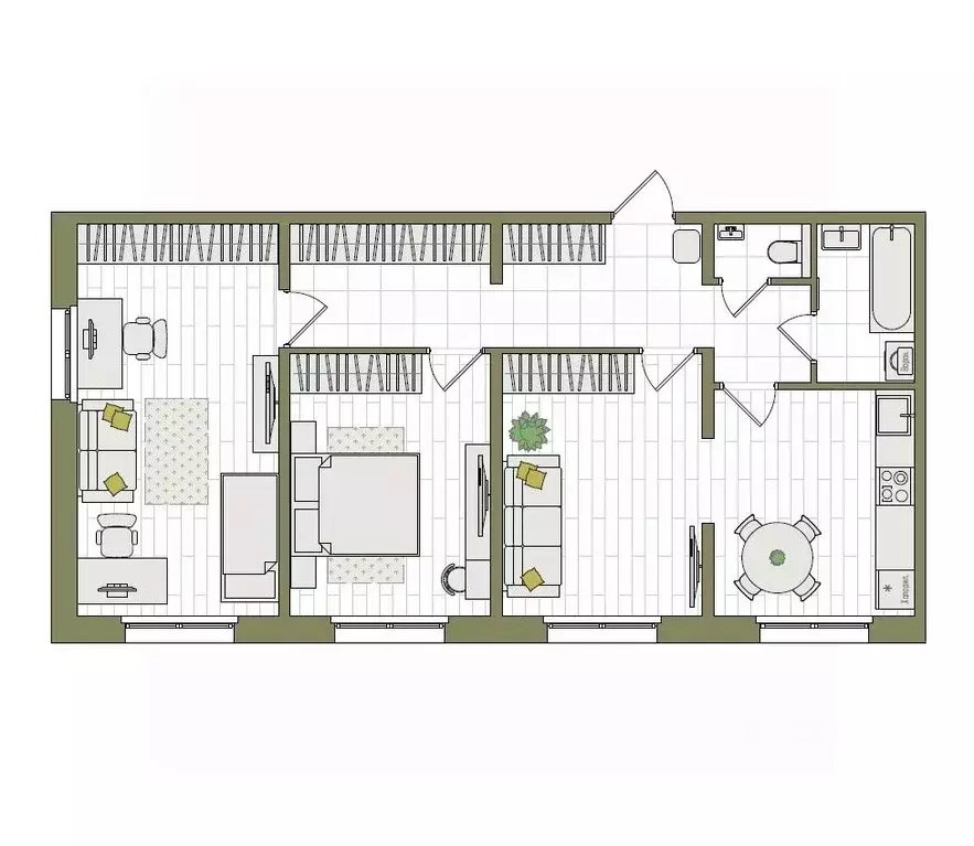 3-к кв. Кировская область, Киров ул. Чистопрудненская, 13А (76.0 м) - Фото 0