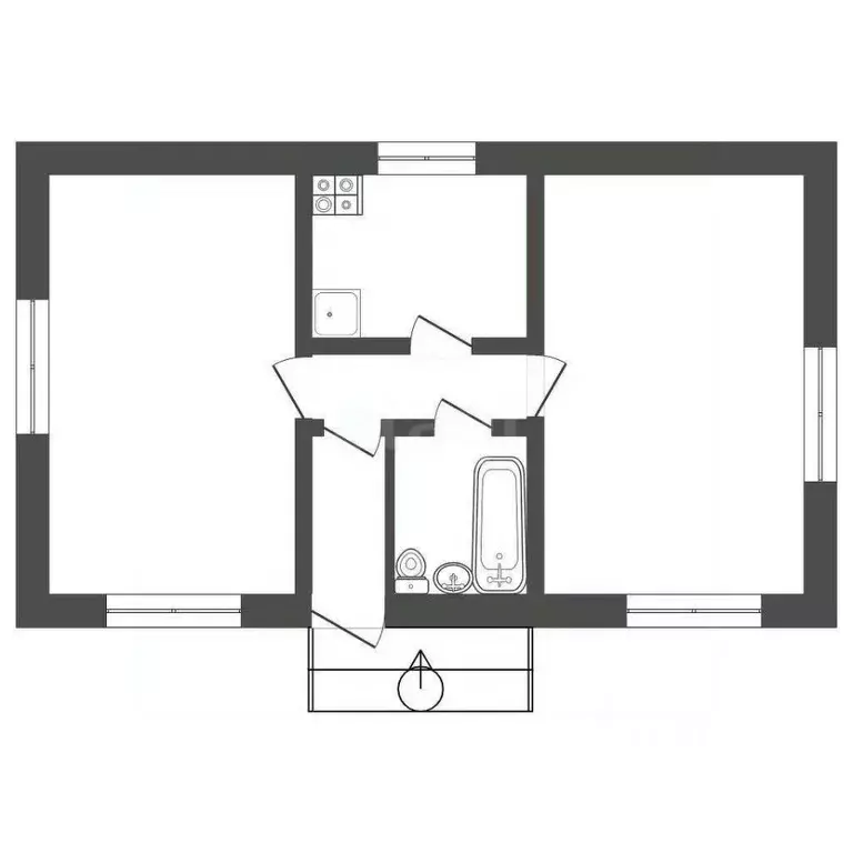 Дом в Хабаровский край, Хабаровск Имени Мичурина СНТ, 274 (64 м) - Фото 2
