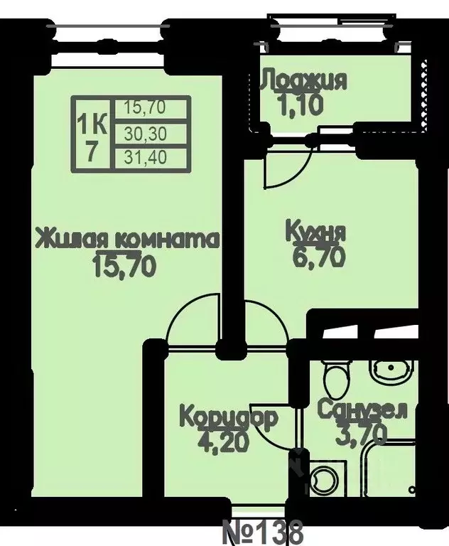 1-к кв. Московская область, Мытищи Новомытищинский просп., 62к1 (31.0 ... - Фото 0