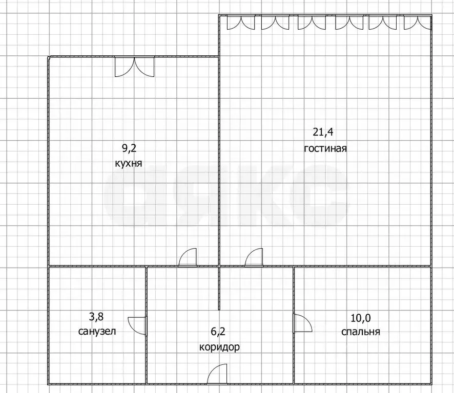 2-к кв. Краснодарский край, Анапа ул. Омелькова, 28 (50.6 м) - Фото 1