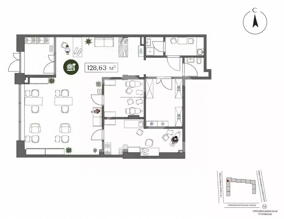 Торговая площадь в Москва ул. 1-я Бухвостова, 2к3 (130 м) - Фото 2