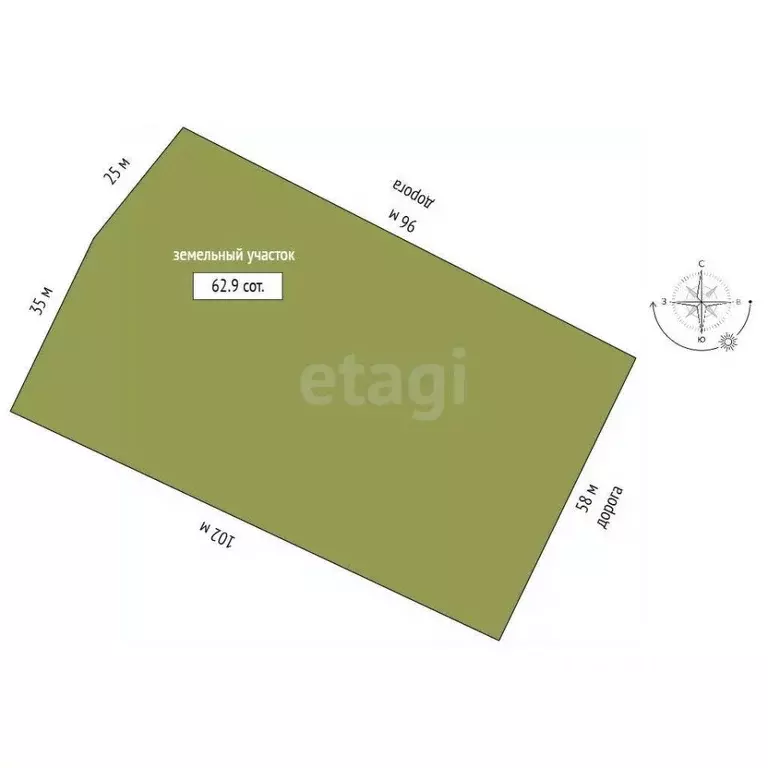 Участок в Орловская область, Урицкий район, Богдановское с/пос, пос. ... - Фото 1