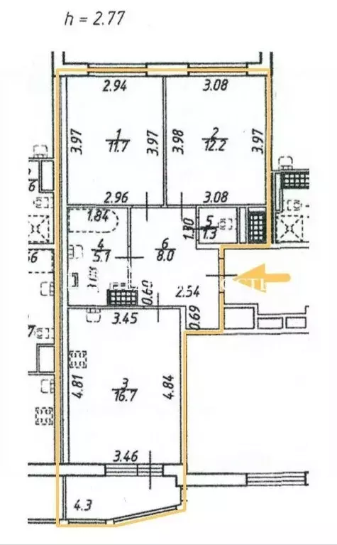 2-к кв. Санкт-Петербург Комендантский просп., 64к1 (55.0 м) - Фото 1