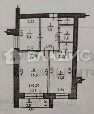 2-к кв. Башкортостан, Стерлитамак Коммунистическая ул., 74 (48.9 м) - Фото 2