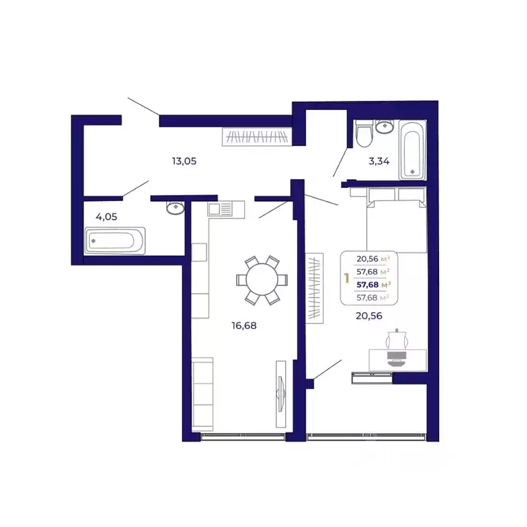 1-к кв. Башкортостан, Уфа Затон-Восточный жилрайон, Паруса жилой ... - Фото 1