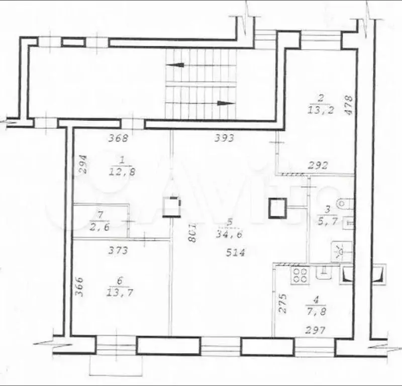 3-к. квартира, 90 м, 3/5 эт. - Фото 0