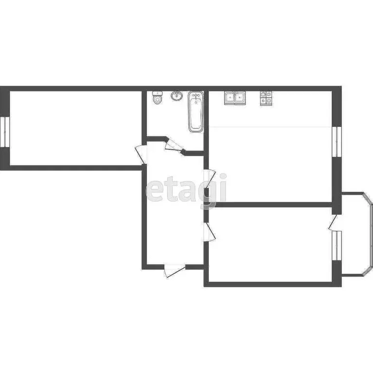 2-комнатная квартира: Тюмень, Малая Боровская улица, 28к1 (81.6 м) - Фото 1