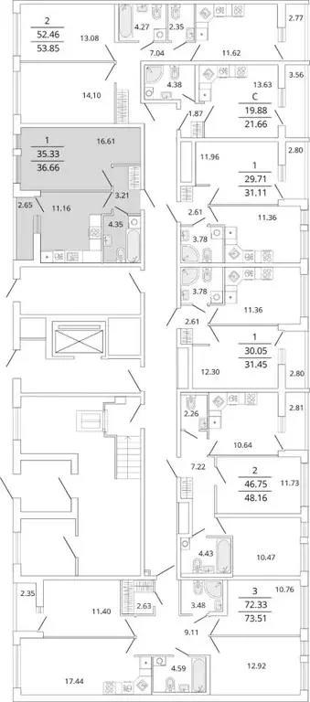 1-к кв. Санкт-Петербург Полюстрово тер.,  (36.66 м) - Фото 1