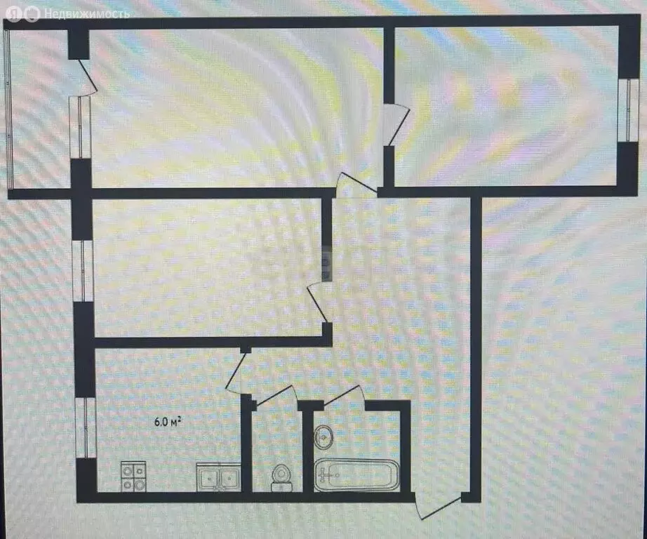 3-комнатная квартира: Балашов, Шоссейная улица, 11 (59 м) - Фото 1