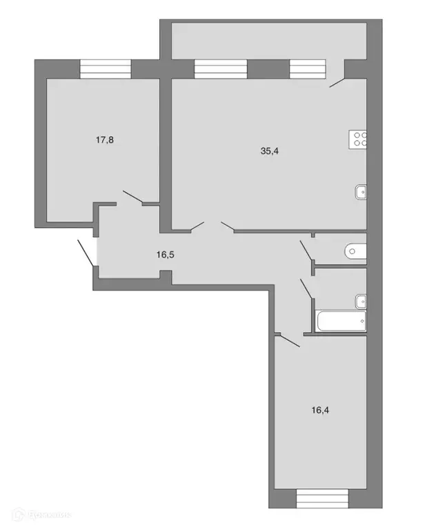 Продаётся 3-к квартира, 92 м - Фото 1
