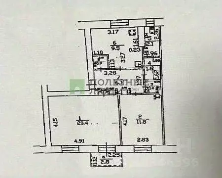 2-к кв. Башкортостан, Уфа ул. Левитана, 39А (53.4 м) - Фото 1
