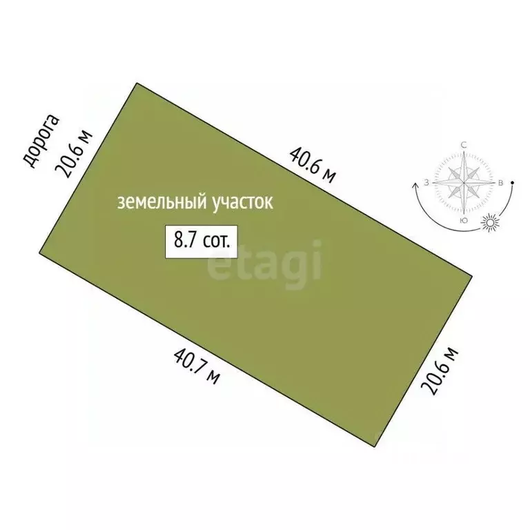 Участок в Тюменская область, Нижнетавдинский муниципальный округ, ... - Фото 1