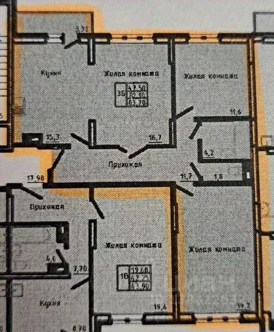 3-к кв. Ивановская область, Иваново Дюковская ул., 27А (81.2 м) - Фото 2