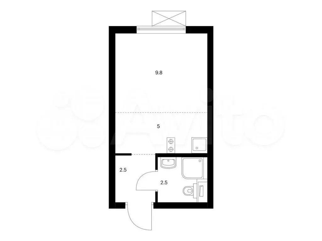 Квартира-студия, 19,8 м, 11/25 эт. - Фото 0