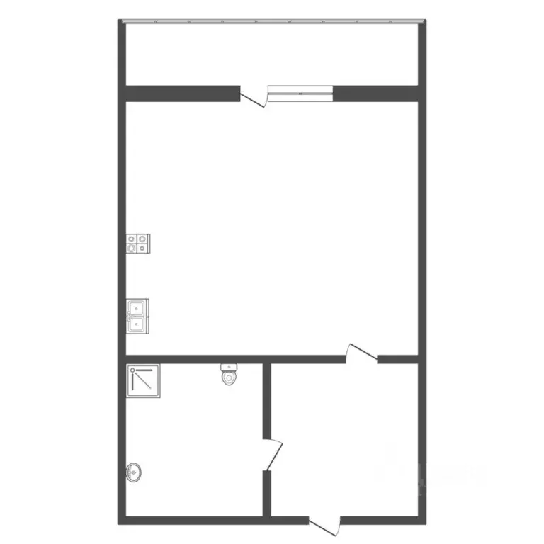 Студия Тюменская область, Тюмень ул. Червишевский Тракт, 45 (23.0 м) - Фото 2