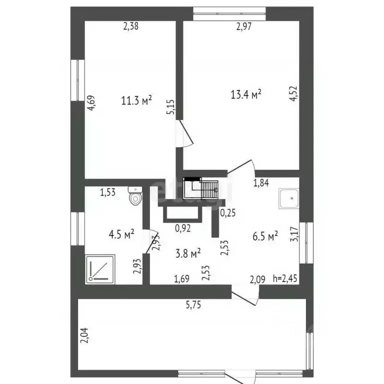 Дом в Кемеровская область, Юрга Мастеровая ул., 56 (66 м) - Фото 1