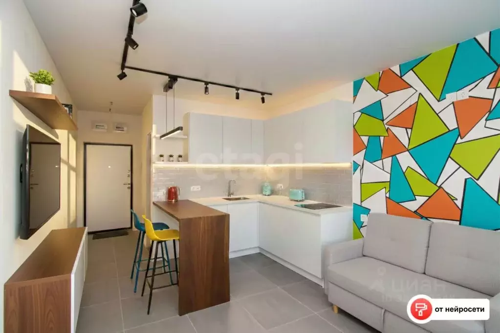 Студия Тюменская область, Тюмень ул. Тимофея Чаркова, 87 (19.8 м) - Фото 2