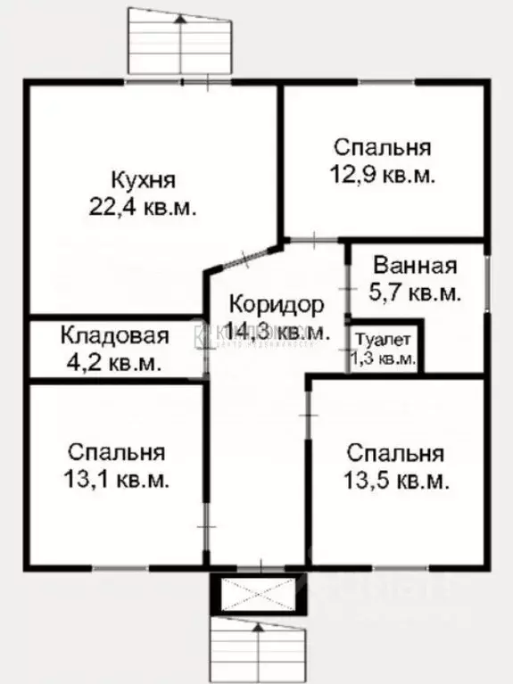Дом в Краснодарский край, Северский район, Черноморское городское ... - Фото 2